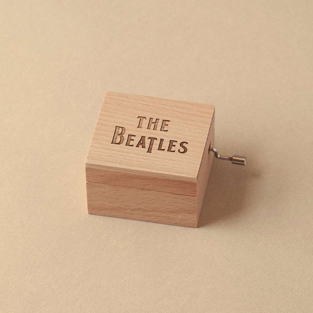 Caja musical The Beatles grabada con láser